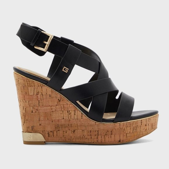 Guess Cork Wedges - Picture 1 of 2